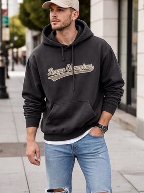 Men's Black "League Champions" Pullover Hoodie